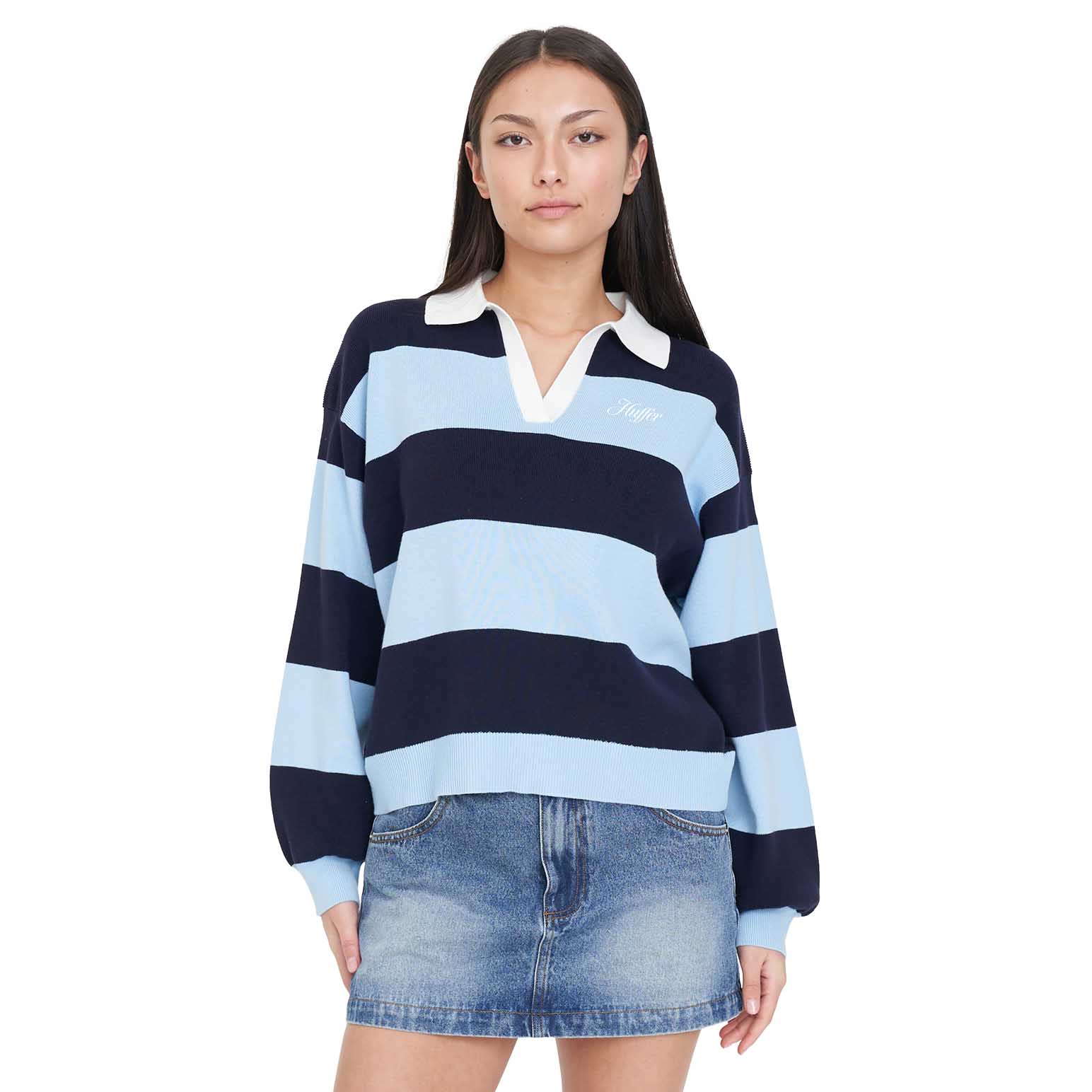 Huffer Slouchy Knit Polo